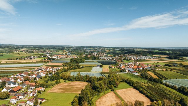 Luftbild von Oberteuringen.